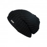 bonnet long oversize Eisglut taffy noir