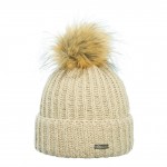 bonnet pompon fausse fourrure Eisglut fiona beige