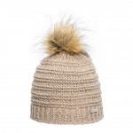 bonnet pompon fausse fourrure Eisglut loretta beige