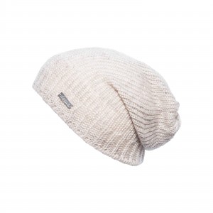 Bonnet long Eisglut oversize Valora beige chiné