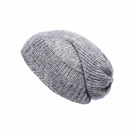 Bonnet long Eisglut oversize Valora gris chiné