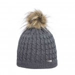 Bonnet pompon fausse fourrure Eisglut Alice gris