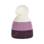 Bonnet ski pompon Brekka cristallo stripe eco pon violet BRFM4003 VIO
