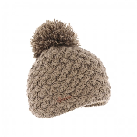 bonnet pompon Herman JUSTIN-8100-TAUPE
