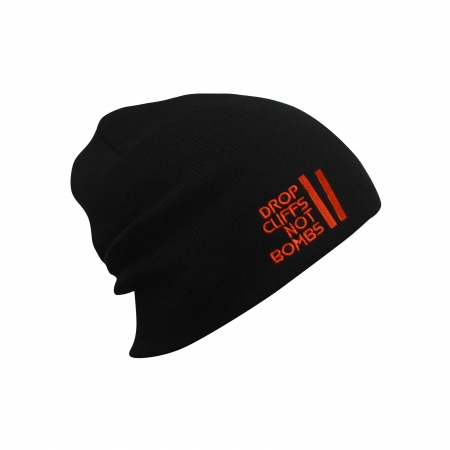 Drop Cliff Original Beanie AH-DROP806 Black Red